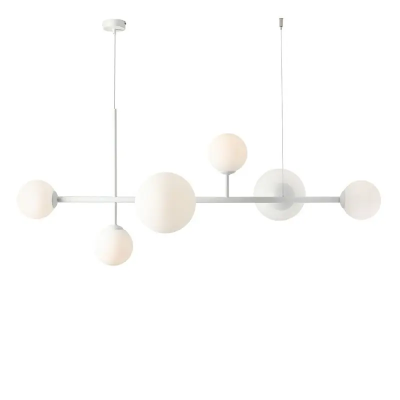Lampa wisząca Dione 6, biała, Aldex Obniżka ceny