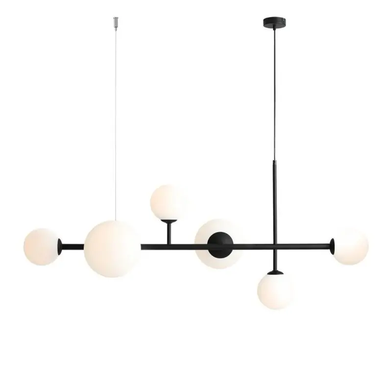 Lampa wisząca Dione 6, czarna, Aldex Ostatnie sztuki