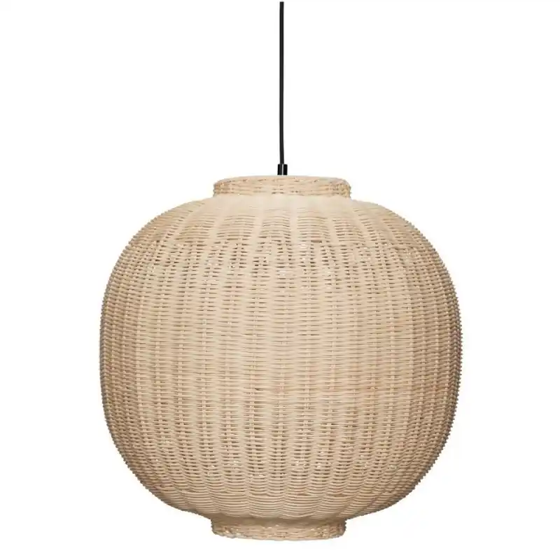 Hit sprzedaży Lampa Round, rattanowa, HÜBSCH