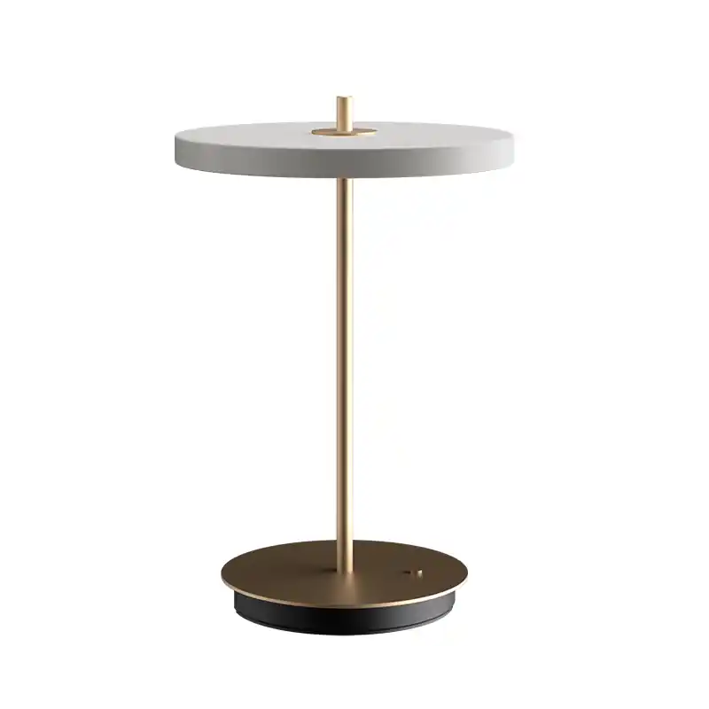 Przenośna lampa stołowa Asteria Move, Ø20 cm, szara, UMAGE Ostatnia szansa