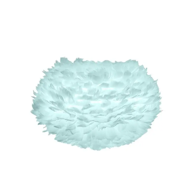 Popularny lampa / abażur z piór Eos, Ø45 cm błękitny, UMAGE