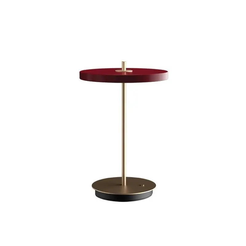 Przenośna lampa stołowa Asteria Move, Ø20 cm bordowy, UMAGE Tylko do końca tygodnia