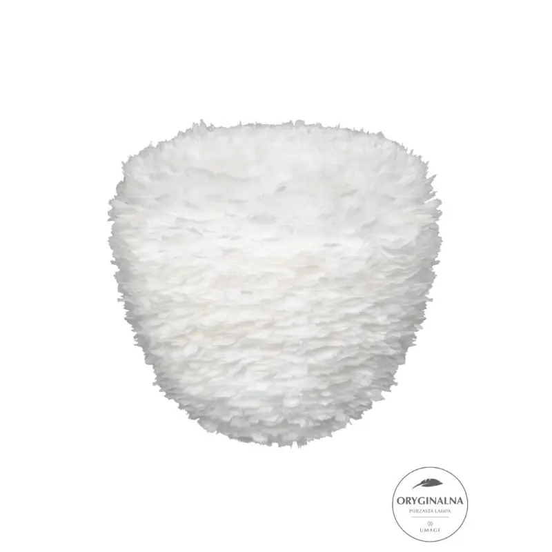 Szybka dostawa lampa / abażur z piór Eos Evia, Ø55 cm biały, UMAGE