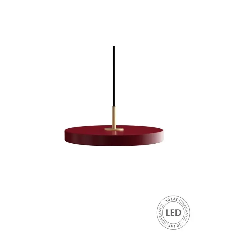 Wysoka jakość lampa wisząca Asteria Mini, Ø31 cm bordowa, UMAGE