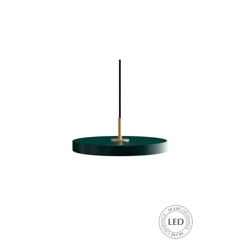 Ostatnia szansa lampa wisząca Asteria Mini, Ø31 cm ciemna zieleń, UMAGE