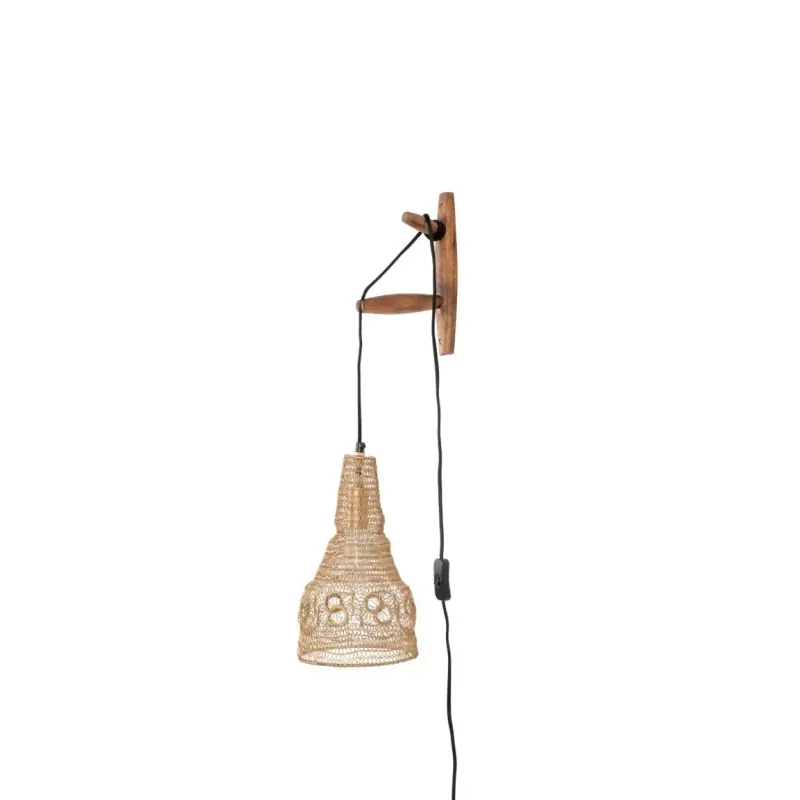 Lampa ścienna Alen, naturalny, LuDesign Do wyczerpania zapasów