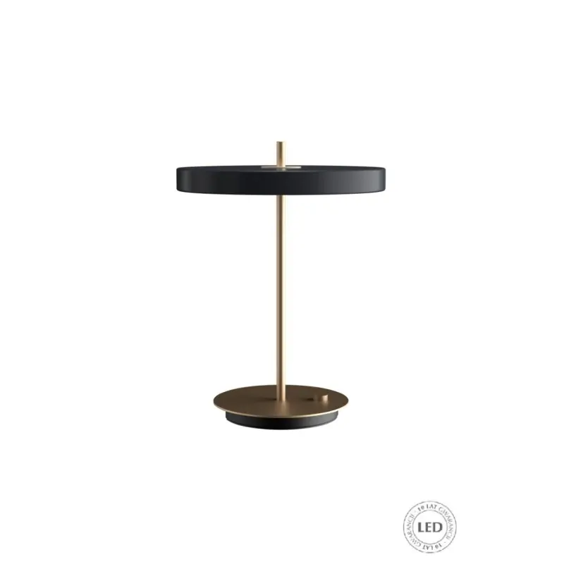 Zamów teraz Lampa stołowa Asteria, Ø31 cm antracytowy UMAGE