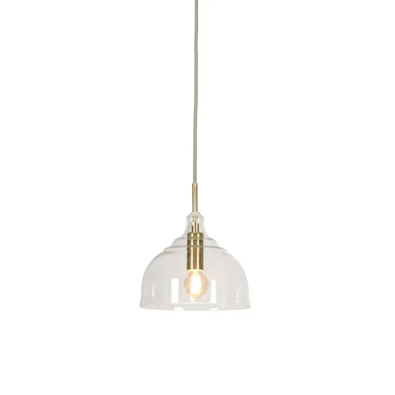Lampa wisząca Brussels, okrągła przezroczysty/złoty, It‘s About RoMi Hit sprzedaży