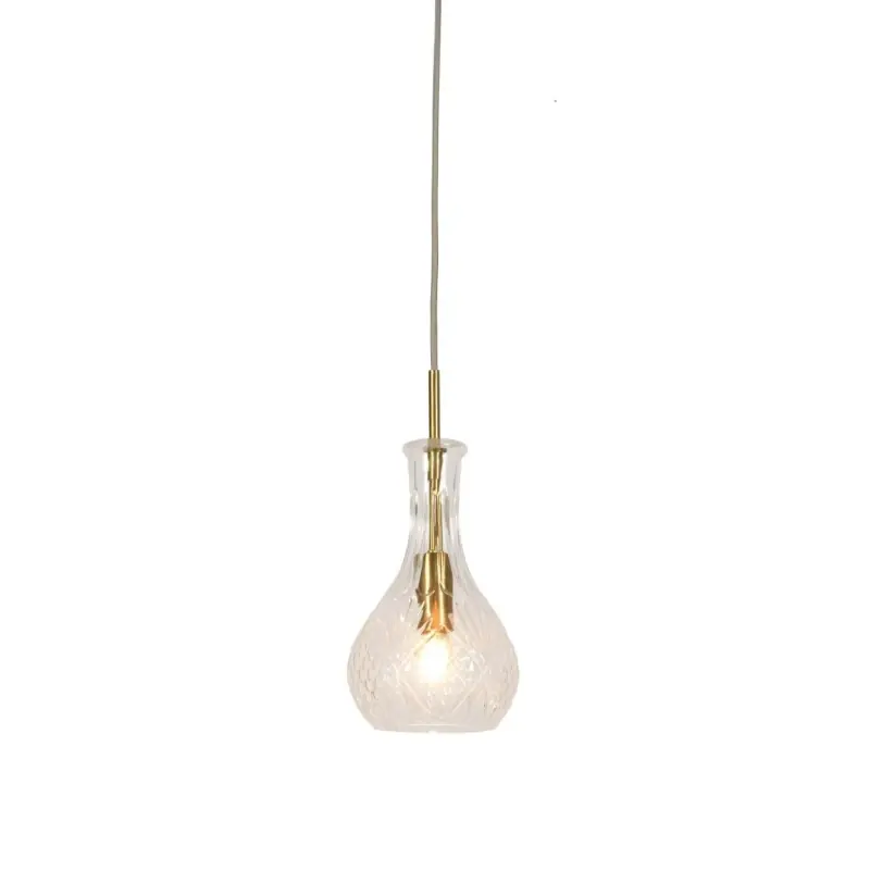 Lampa wisząca Brussels, kropla przezroczysty/złoty, It‘s About RoMi Wybór klientów