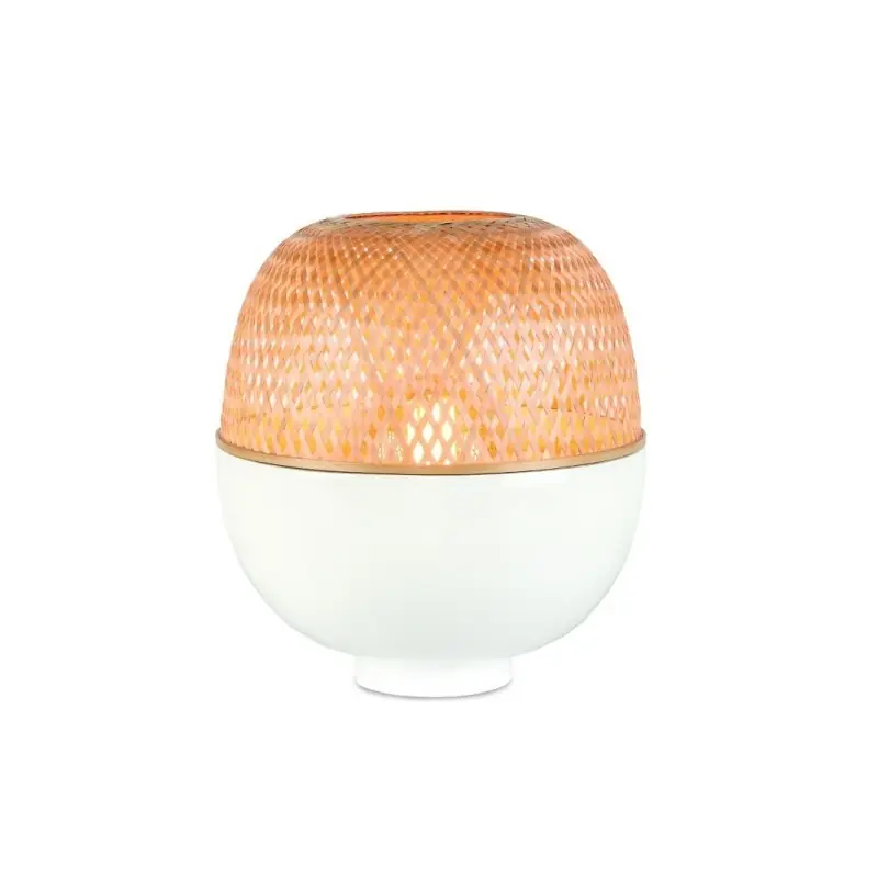 Bambusowa lampa stołowa Mekong, 30x33 cm naturalny, Good and Mojo Premium