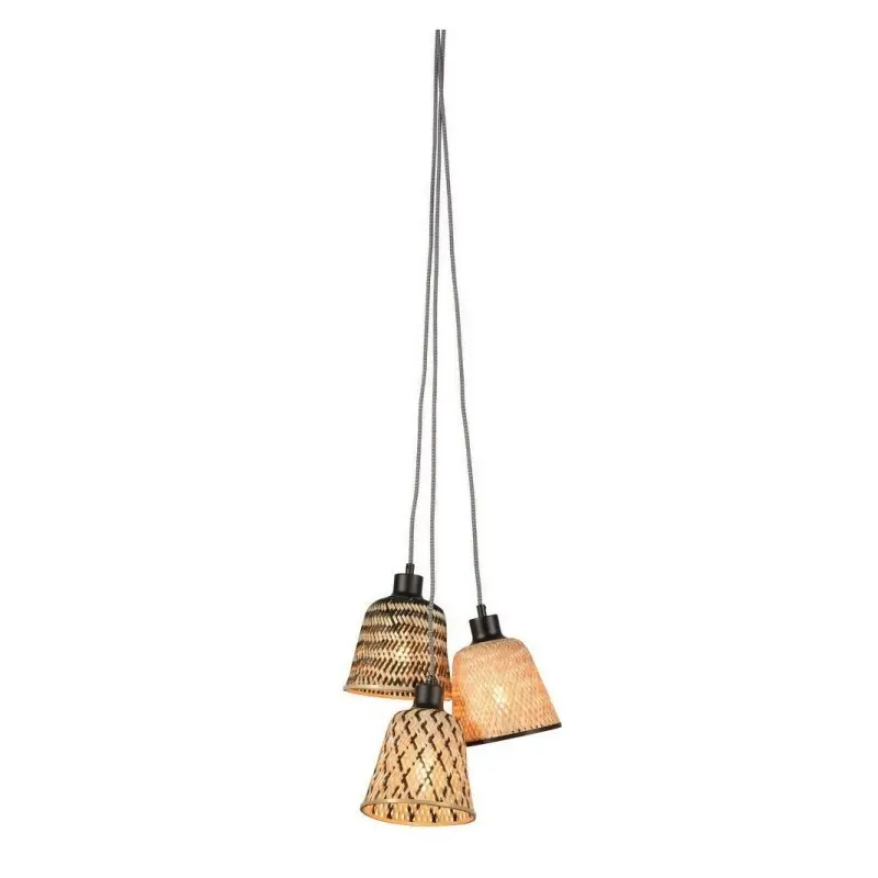 Lampa wisząca Kalimantan bambusowa, splot 3, Good and Mojo Popularny