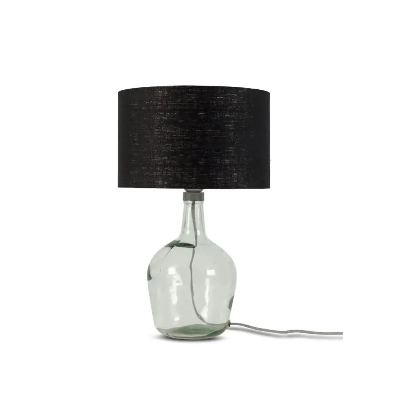 Szklana lampa stołowa Murano, rozmiar S abażur czarny, Good and Mojo Najlepsza cena