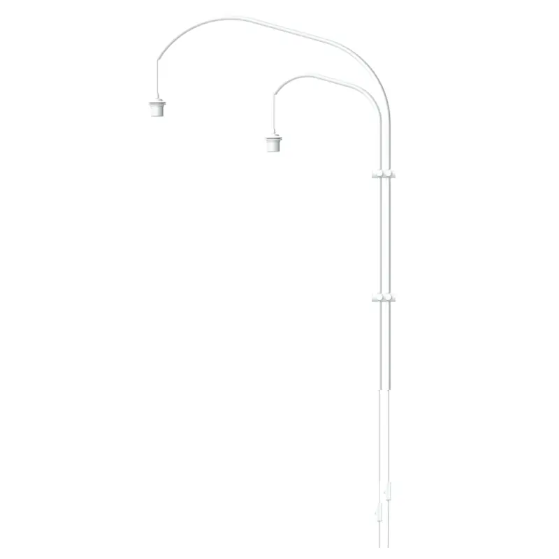 Taniej podwojne ramię do kinkietu Willow double, 123 cm biały, UMAGE