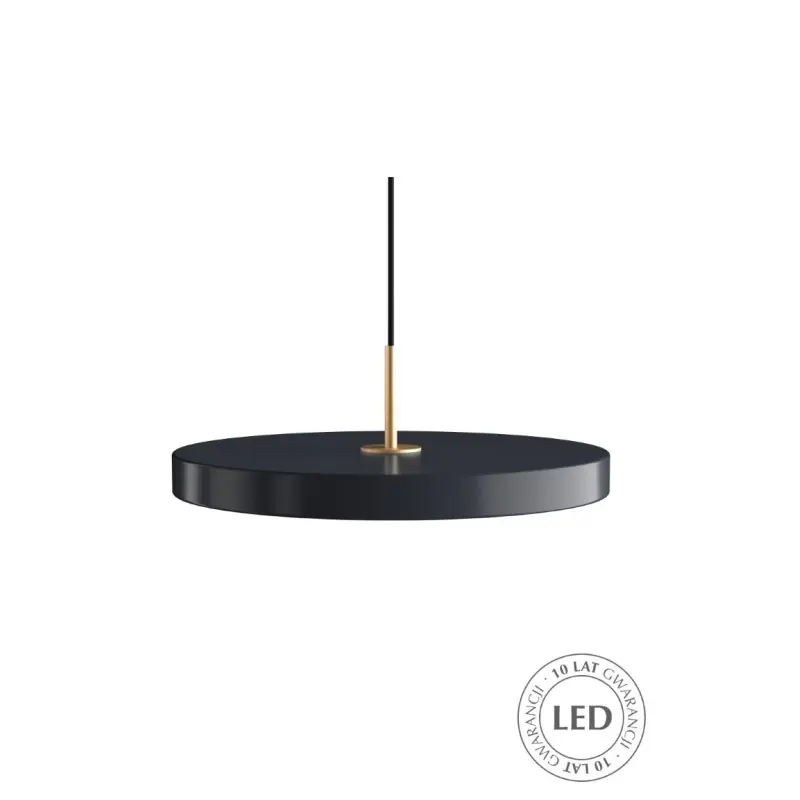 Nowość lampa wisząca Asteria, Ø43 cm antracytowa szarość, UMAGE