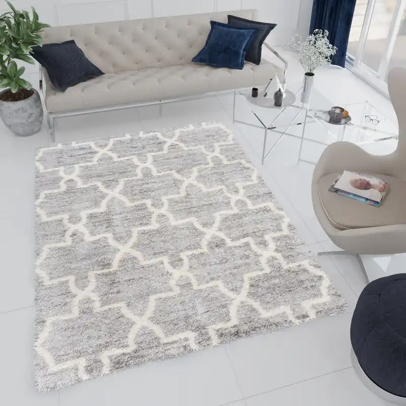 Zniżka Dywan shaggy Q265A GRAY VERSAY EJF BF Szary 80x150cm