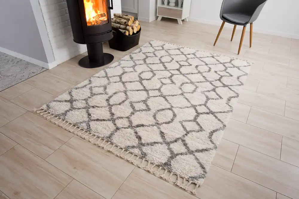 Zniżka Dywan shaggy DB13A CREAM VERSAY EJF Kremowy 80x200cm