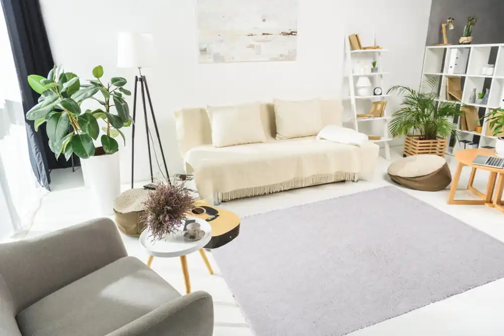 Zniżka Dywan shaggy 8720A OBO WHITE OPTIMAL Biały 60x100cm