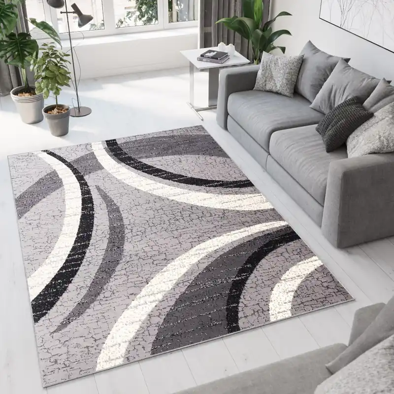 Zniżka Dywan nowoczesny K856A GRAY CHEAP PP CRM Szary 80x150cm