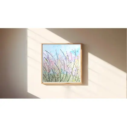Oferta Akwarela 23x23cm. Kolorowa łąka