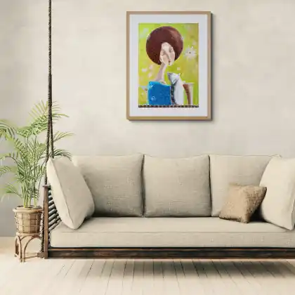 Chwila spokojnej melancholii - Giclee Wysoka jakość