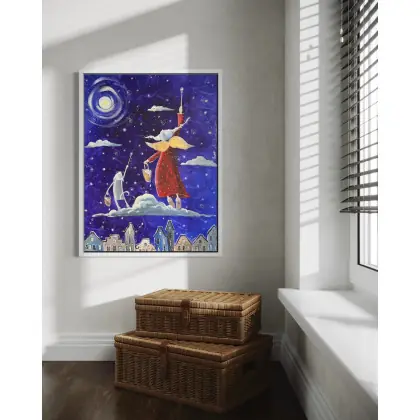 Szybka wysyłka Magiczne gwiazdki marzeń – Giclee