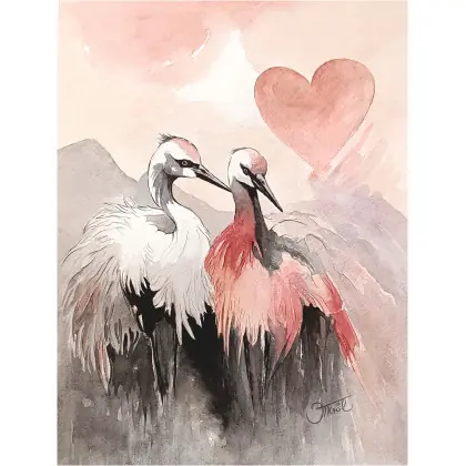 Promocja W rytmie serca, Akwarela 24x32 cm