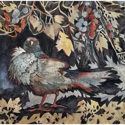 Jesienny ptak (50x50 cm) Do wyczerpania zapasów