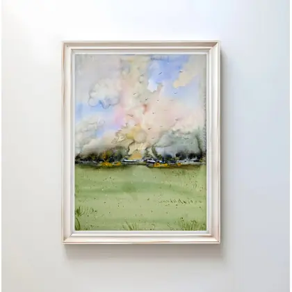 Zamów teraz Akwarela 30x40cm. Pejzaż