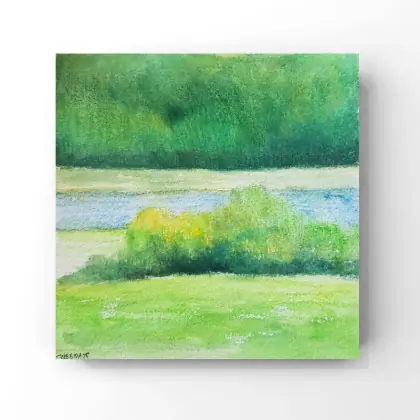 Wyjątkowa oferta Pejzaż- akwarela formatu 15/15 cm