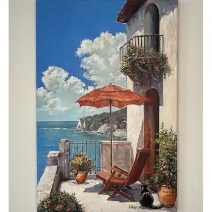 Przytulny balkon nad morzem. Wybór klientów