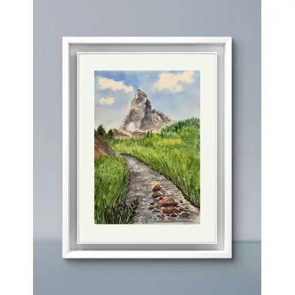 Super okazja Akwarela Matterhorn 18x26