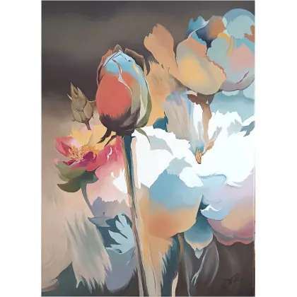 Rozkwitające refleksje, Obraz olejny 97x70 cm Ostatnia szansa