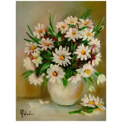Do wyczerpania zapasów Rumianki obraz olejny 30cm-40cm