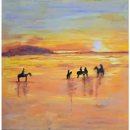 Przejażdżka, obraz na płótnie 50x50x2 cm. Oferta