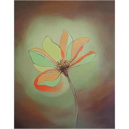 Rozkwit myśli, Obraz olejny 95x75 cm Oferta czasowa