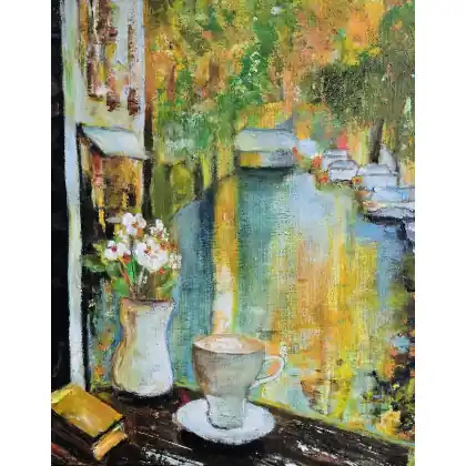 Obraz akrylowy na płótnie, 40x50x2 cm, pt.Cappucino Szybka wysyłka
