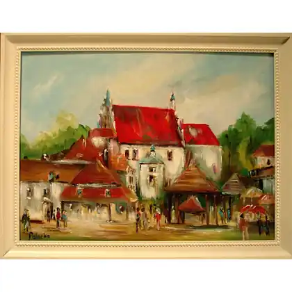 Ostatnie sztuki Kazimierz Dolny obraz olejny 30-40cm