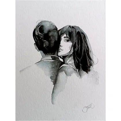 Nie przegap Echa uczuć, Akwarela 24x32 cm