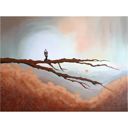 Darmowy zwrot Energia ziemi i ciała, Obraz akrylowy 100x75 cm