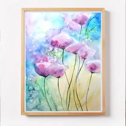 Cena promocyjna Akwarela 30x40cm. Kwiaty
