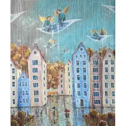 Deszczowy dzień – Giclee Rabat