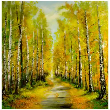 W jesiennej szacie obraz olejny 80cm-80cm Taniej