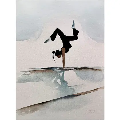 Wybór klientów Asana 3 Akwarela 31 x 23 cm