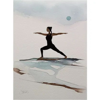 Asana 2 Akwarela 23 x 31 cm Oferta limitowana