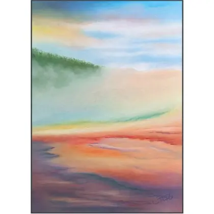 Tani Yellowstone, praca wykonana pastelami, A3