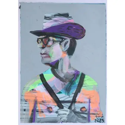 Super okazja Marcello, olej, akryl, 21 x29,7cm