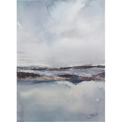 Tylko dziś Morze, dystans, Akwarela 24 x 32 cm