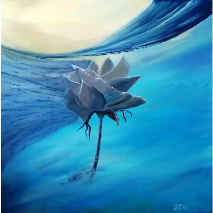 Bezpieczna płatność Kosmiczna róża. Akryl 40X40