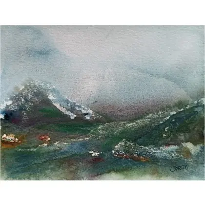 pejzaż, Przed burzą, Akwarela 24 x 32 cm. Do wyczerpania zapasów