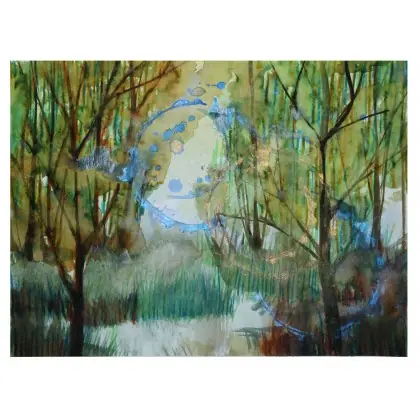 Nie przegap Głęboko w las 40x30cm akwarela
